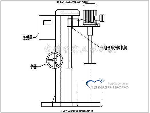 手動鏈傳動升降分散機